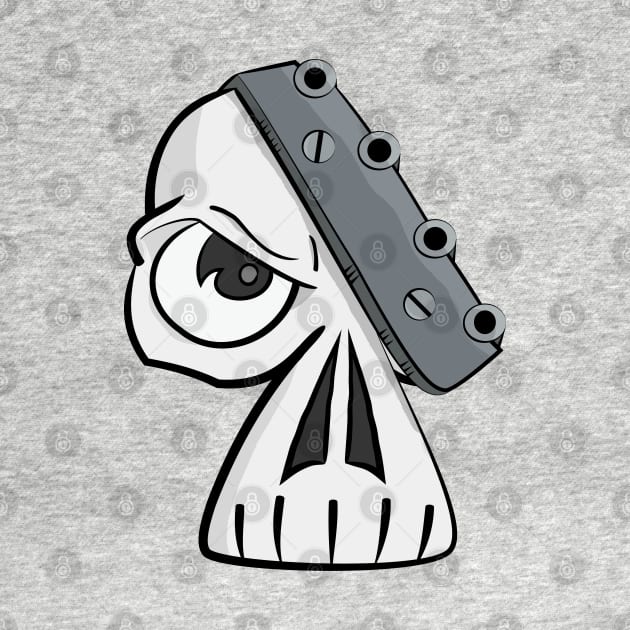 Metalhead Skull by Dad n Son Designs